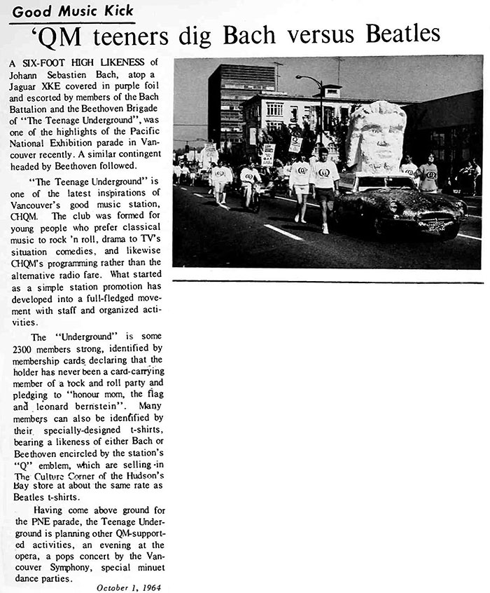 QM teeners dig Bach versus Beatles